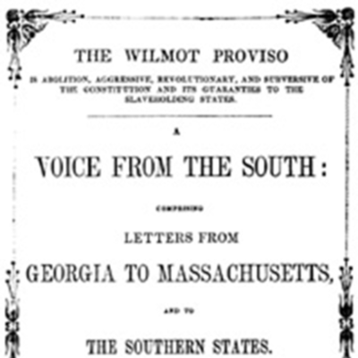 Timeline: 1846 Wilmont Proviso