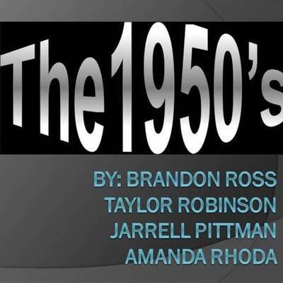 Timeline: Timeline of Biggest Events of the 1950's