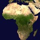 Africa satellite orthographic