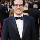 Author brian selznick who wrote the book the invention of hugo cabret upon which martin scorseses hugo is based walks the red carpet at the academy awards.