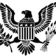 Us eagle symbol bw