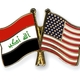 Flag pins iraq usa