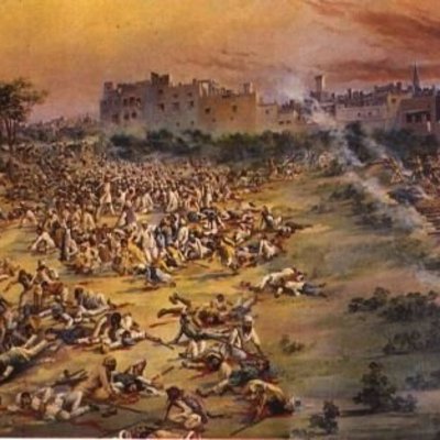 Timeline: Amristar MAssacre Army soldiers under the command of Brigadier-General Reginald Dyer opened fire on an unarmed gathering of men, women and children. The firing lasted for 10 to 15 minutes, until they ran out of ammunition.[1] Official British Raj sources