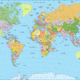 World countries map
