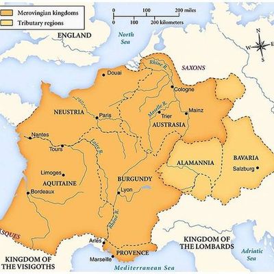 Timeline: The Merovingian and Carolingian Dynasties