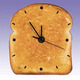 Toast bread clock