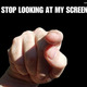 10059 stop looking on my screen