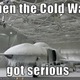 Cold war frozen plane