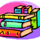 Stack of book clipart