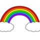 Cartoon rainbow