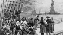 Timeline: Darcy O' Connors Immigration To free Land. Darcy has lived in Ireland for a very long time. She saw an add that had free land in America becuase she did not have any of her own land in Ireland. Darcy also had no freedom in her life in Ireland, but in Amer