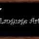 Language arts chalkboard