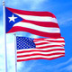 Bandera estados unidos y puerto rico