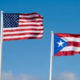 Banderas de puerto rico y estados unidos