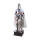 Templar knight suit of armor with a templar seal
