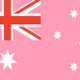 Flag aus pink