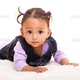 Depositphotos 6333650 beautiful biracial baby girl lying on the floor 1