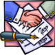 0511 0809 0703 4604 signing a contract clip art clipart image