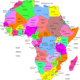 Africa political region map