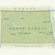 North dakota map