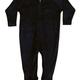 Slk17tsol sleepyheads toddler solid navy fleece footed pajama