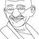 Gandhi bw