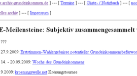 Timeline: grundeinkommen