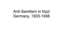 Timeline: Anti-semitic laws in germany