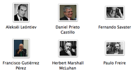 Timeline: Comunicación Educativa - Definiciones según: *lo importante son los años