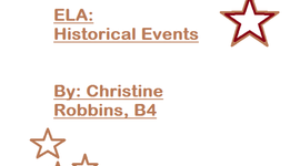 Timeline: Historical Events, ELA, B4