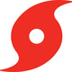 Hurricane symbol red