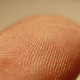 Fingerprint detail on male finger