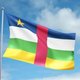 Stock footage hd p clip of a slow motion waving flag of central african republic seamless seconds long