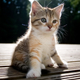 Cute baby kitten