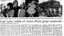 Timeline: A dingo has got my baby