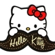 Hello kitty mustache coin bag 16092 l