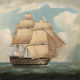 768px thomas buttersworth   h.m.s. victory in full sail and in a squall 1
