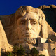 David tomlinson giant head of president abraham lincoln at mount rushmore national memorial