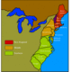 The 13 colonies