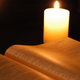 Bible by candlelight