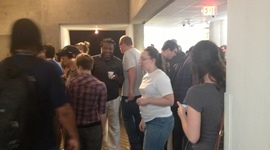 Timeline: MFA students thesis exhibits in Moudy gallery