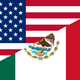 Mexican american flag