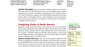 Timeline: European Nations Settle in North America
