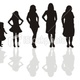 Stock illustration 13948134 female life cycle silhouette