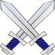 Crossed swords