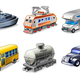 Vector icons realvista transportation
