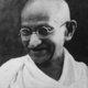 Gandhi smiling