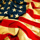 Flag 48 stars crumpled