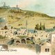 Jerusalem and the mount of olives postcard