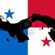 725720 map of panama and panamanian flag